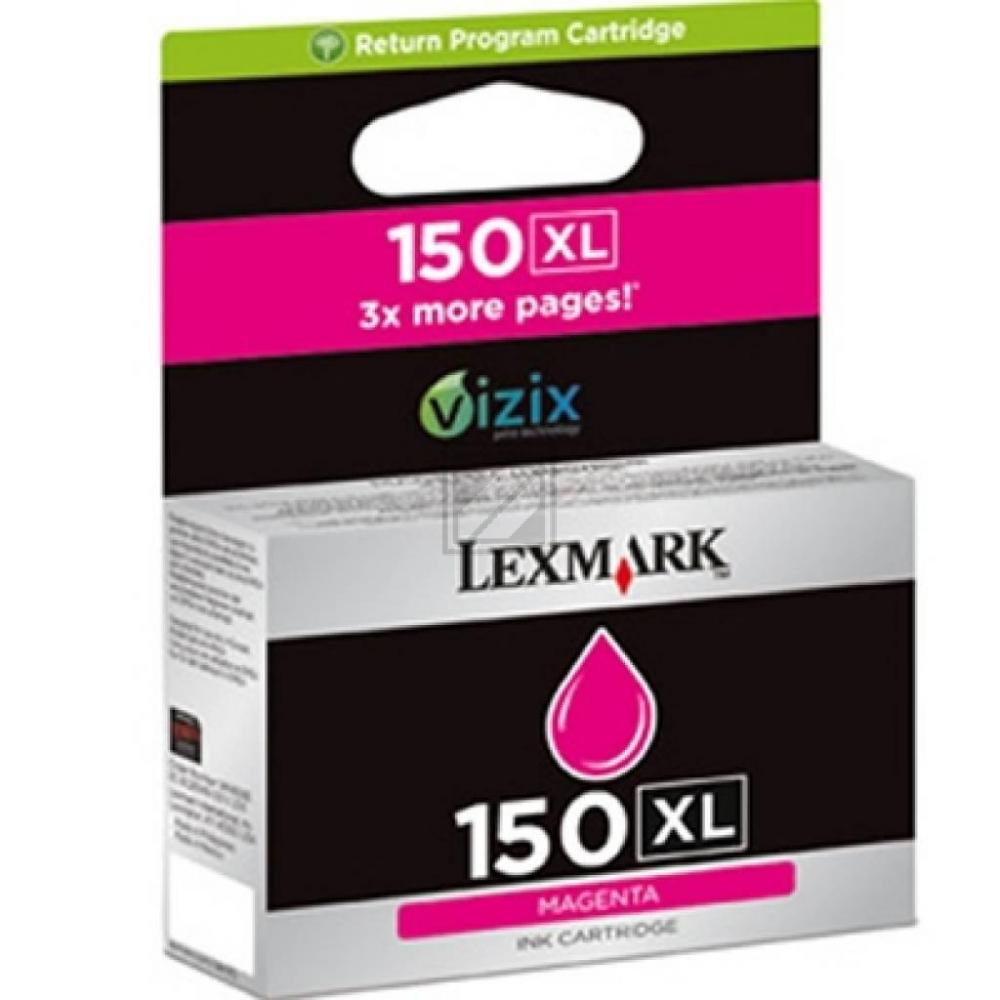 Lexmark Tintenpatrone Prebate magenta HC (14N1616E, 150XL)