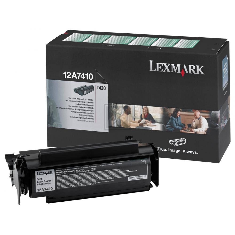 Lexmark Toner-Kartusche Prebate schwarz (12A7410)