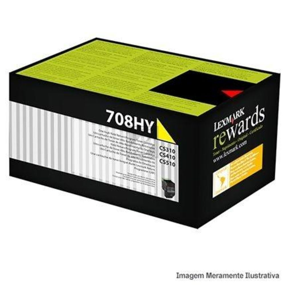 Lexmark Toner-Kit Return gelb HC (70C8HY0, 708HY)