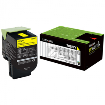 Lexmark Toner-Kit Return gelb HC (70C8HY0, 708HY)