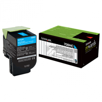 Lexmark Toner-Kit Return cyan HC (70C8HC0, 708HC)