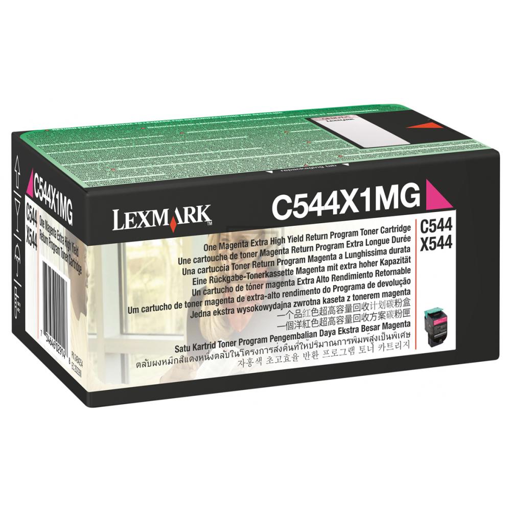 Lexmark Toner-Kartusche Prebate magenta HC plus (C544X1MG)