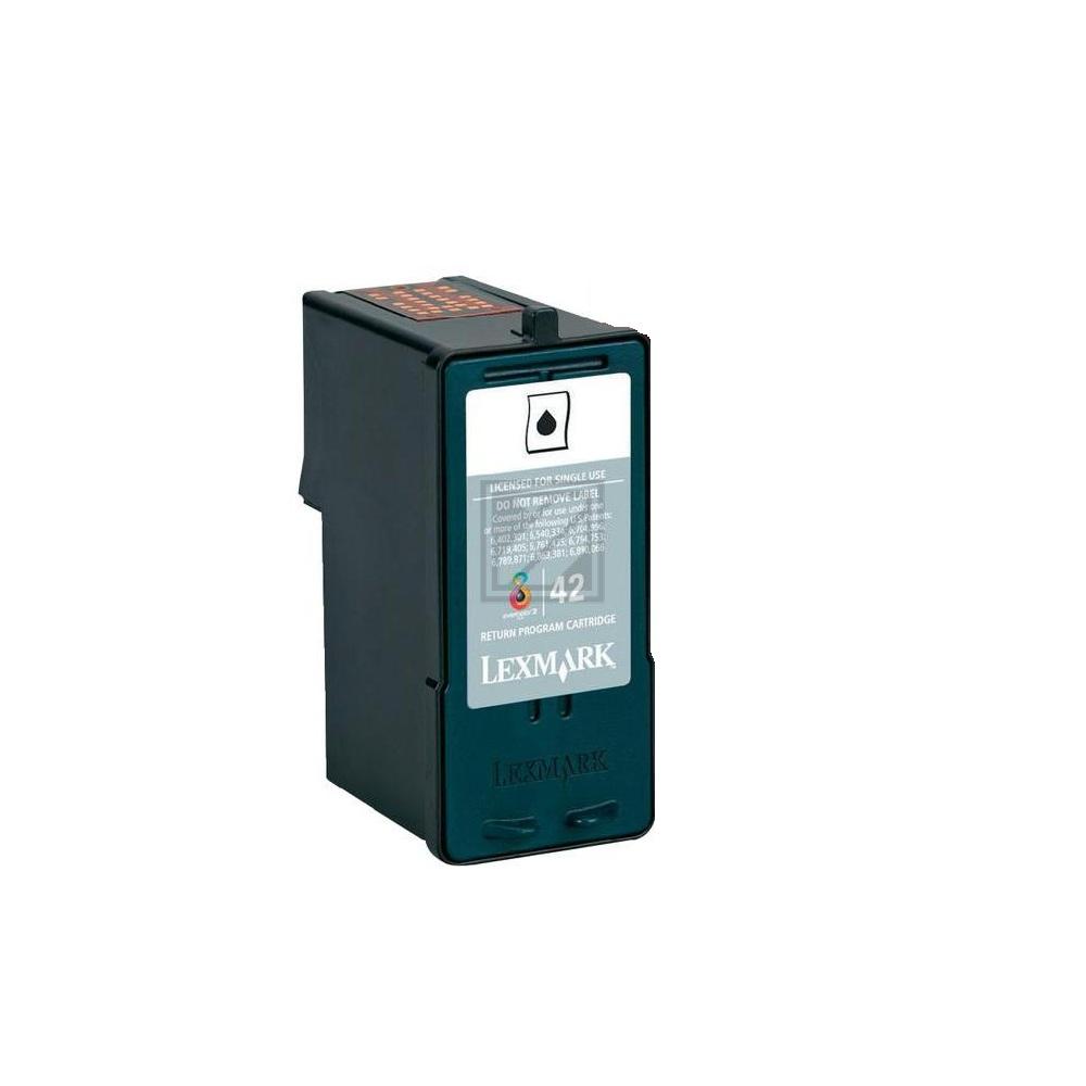 Lexmark Tintenpatrone Prebate schwarz (18Y0142E, 42)