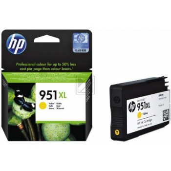 HP Tintenpatrone gelb HC (D8J21AE, 951XL)