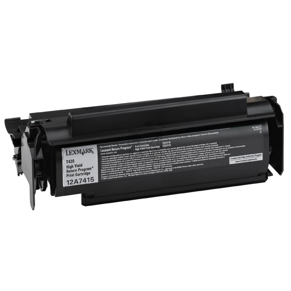 Lexmark Toner-Kartusche Prebate schwarz HC (12A7415)