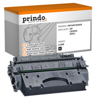 Prindo Toner-Kartusche (Basic) schwarz HC (PRTHPCE505X Basic) ersetzt 05X