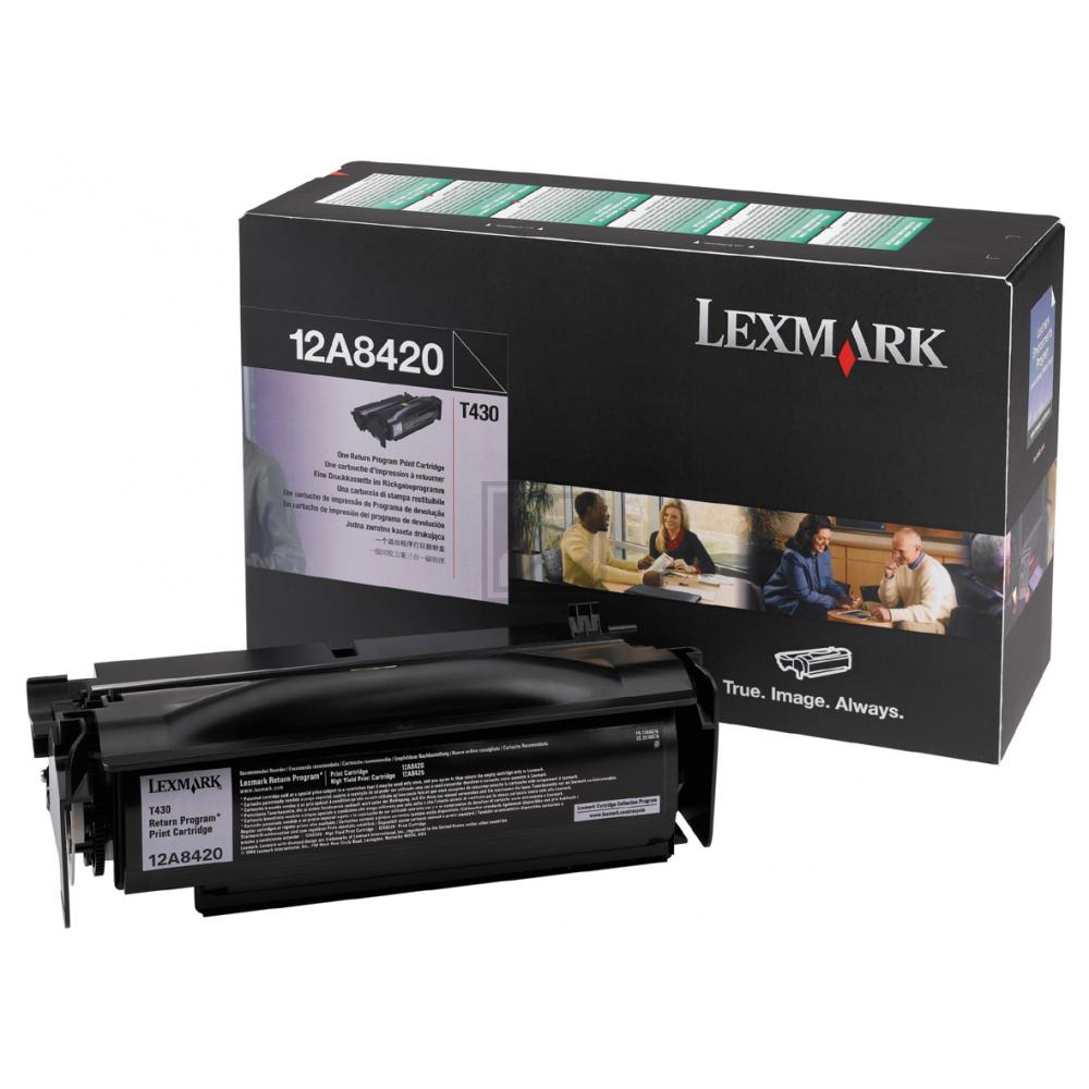 Lexmark Toner-Kartusche Prebate schwarz (12A8420)