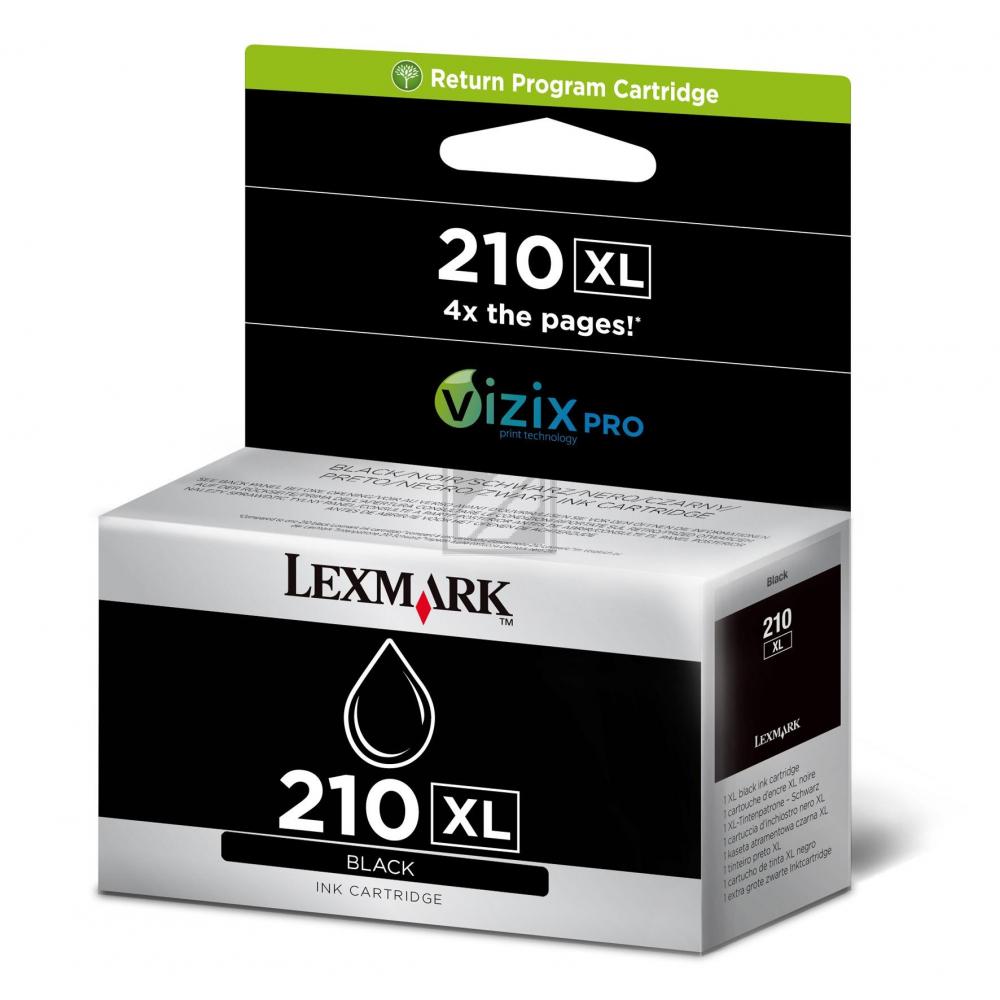 Lexmark Tintenpatrone Return schwarz HC (14L0174E, 210XL)
