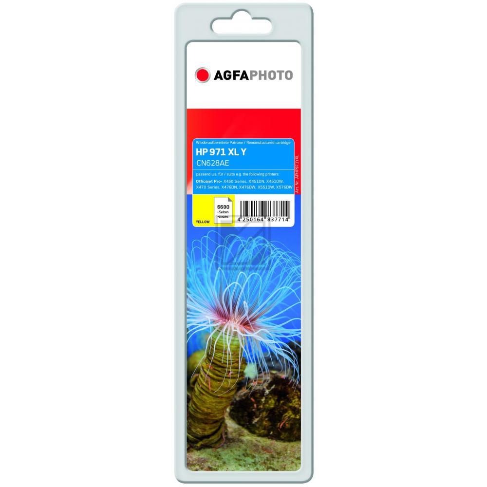 Agfaphoto Tintenpatrone gelb HC (APHP971YXL) ersetzt 971XL