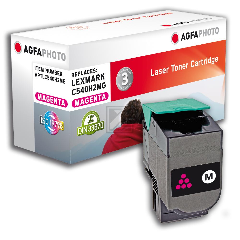 Agfaphoto Toner-Kartusche magenta HC (APTLC540H2ME) ersetzt C540H2MG