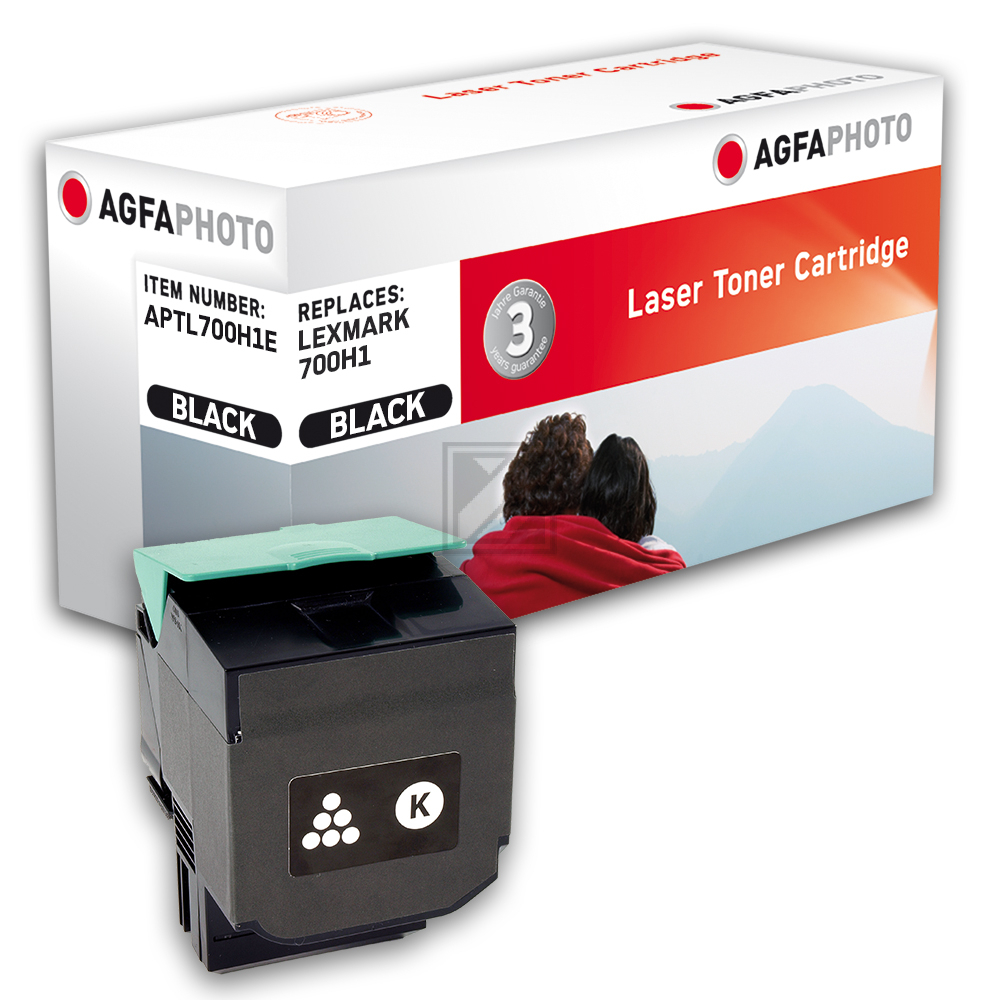 Agfaphoto Toner-Kit schwarz HC (APTL700H1E) ersetzt 700H1