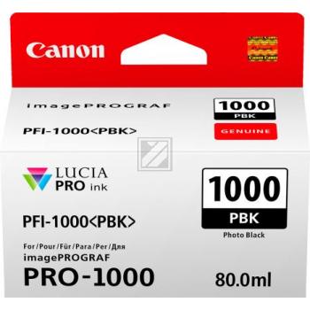 Canon Tintenpatrone photo schwarz (0546C001, PFI-1000PBK)