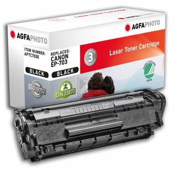 Agfaphoto Toner-Kartusche schwarz (APTC703E) ersetzt 703