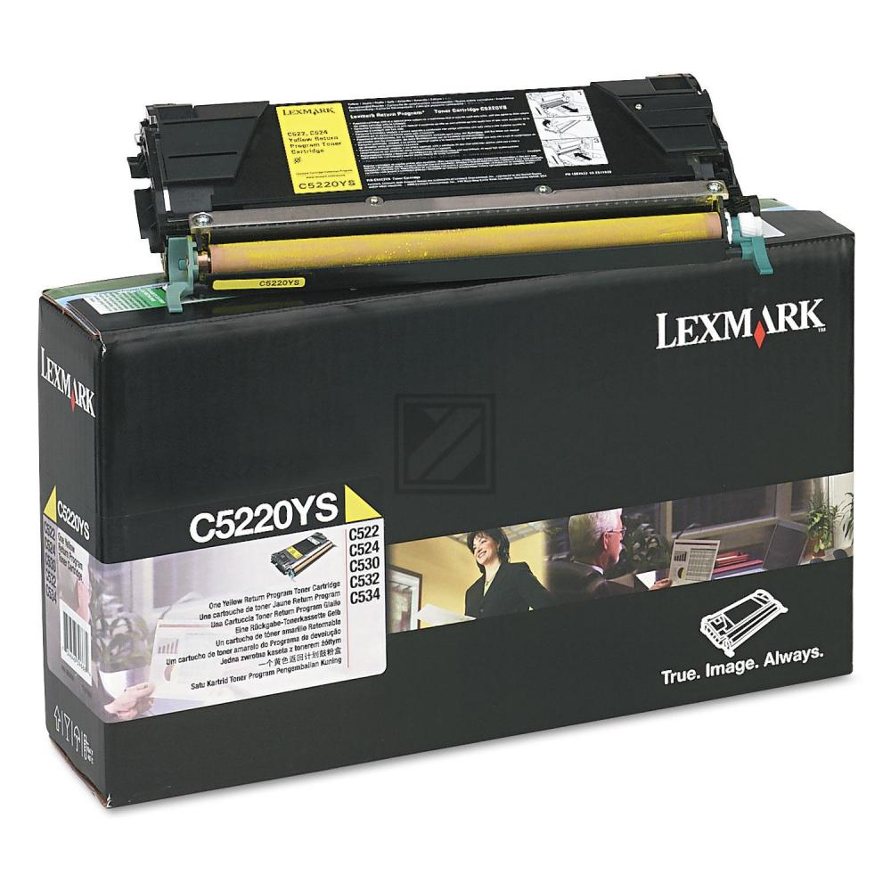 Lexmark Toner-Kartusche Prebate gelb (C5220YS)