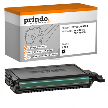 Prindo Toner-Kartusche schwarz HC (PRTSCLPK660B) ersetzt 660