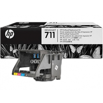 HP Tintendruckkopf gelb, magenta, schwarz, cyan (C1Q10A, 711)