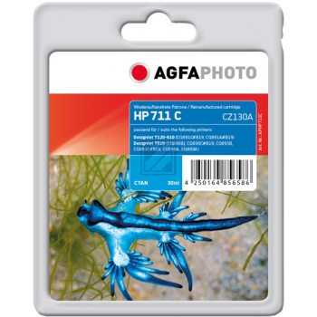 Agfaphoto Tintenpatrone cyan (APHP711C) ersetzt 711