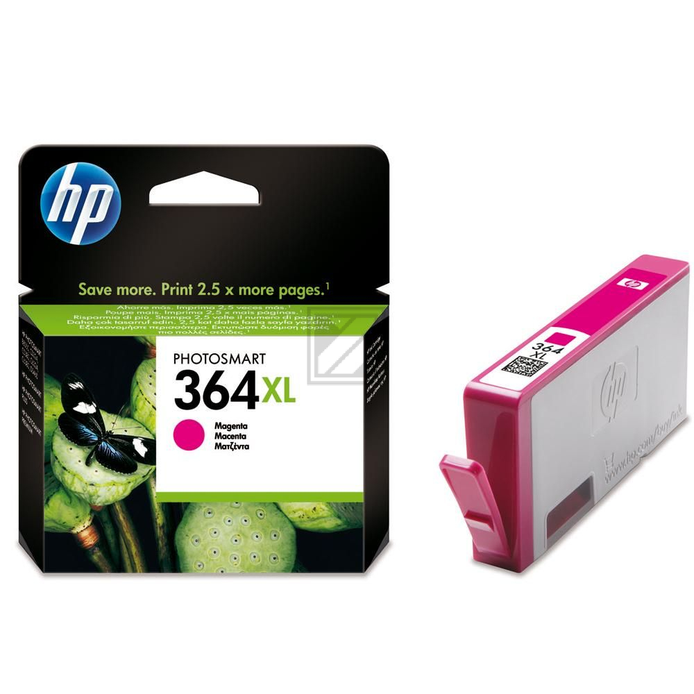 HP Tintenpatrone magenta HC (CB324EE#ABE, 364XL)