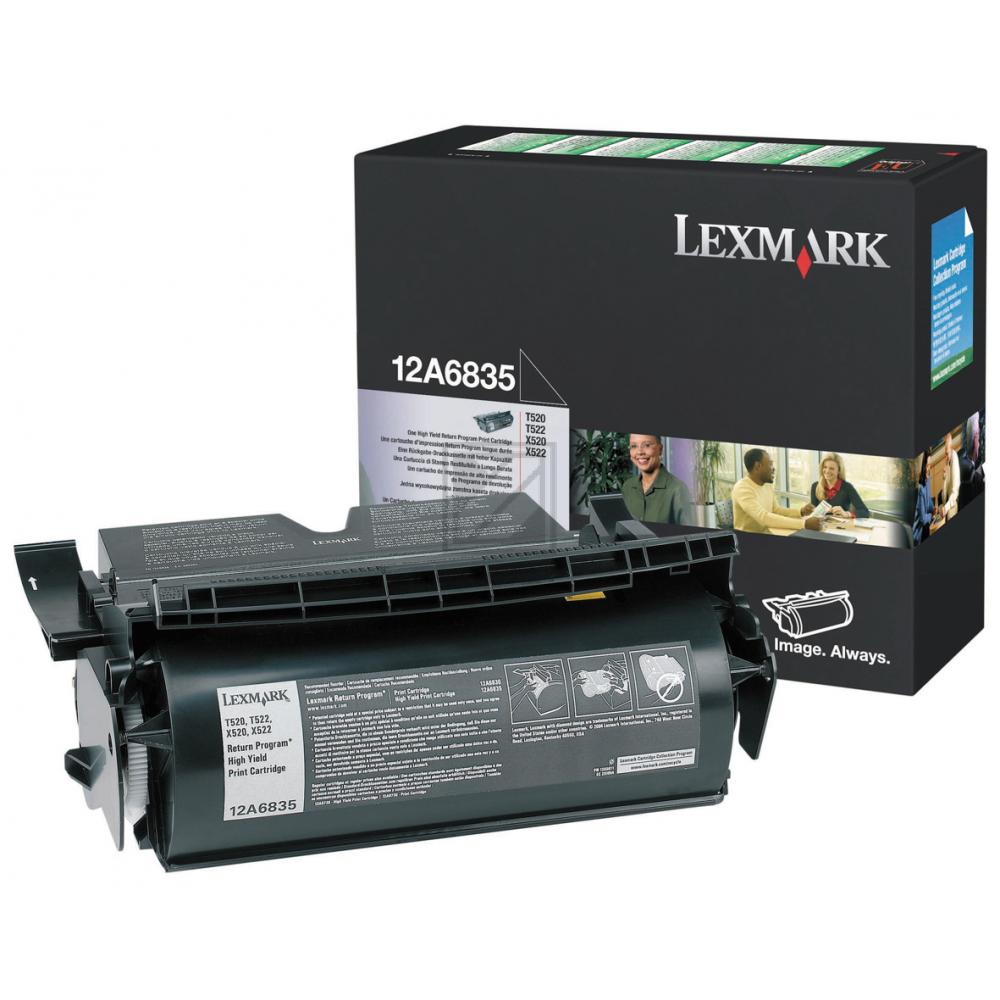 Lexmark Toner-Kartusche Prebate schwarz HC (12A6835)