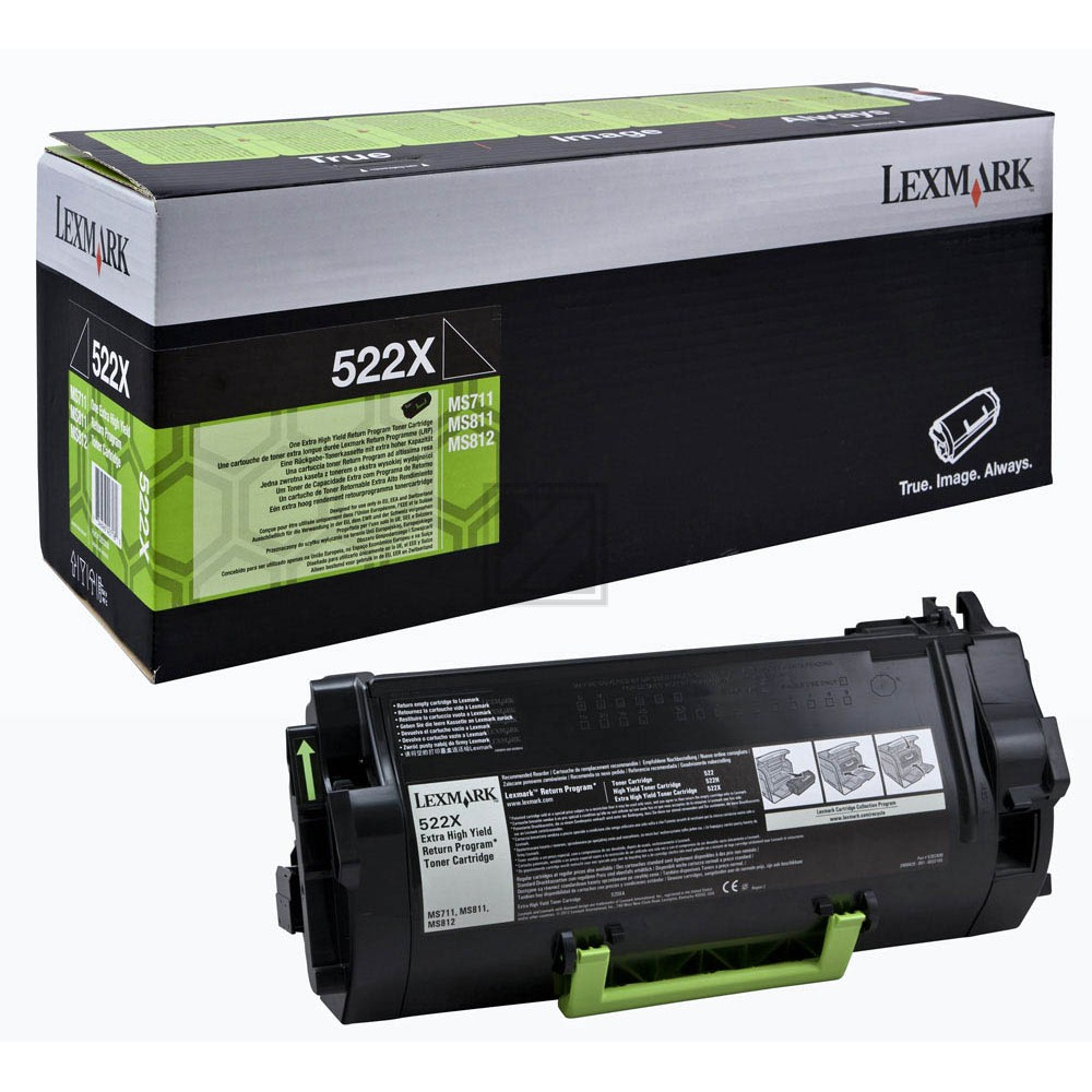 Lexmark Toner-Kartusche Return schwarz HC plus (52D2X00, 522X)