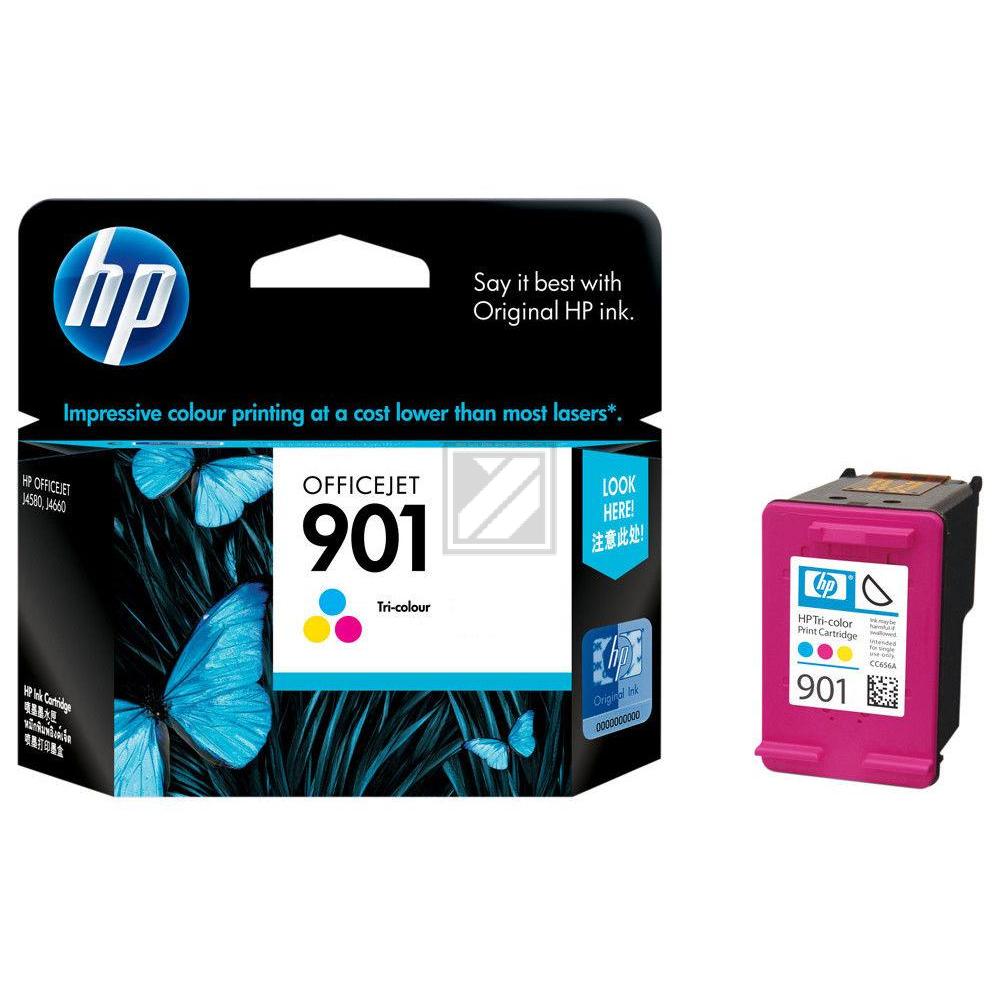 HP Tintendruckkopf cyan/gelb/magenta (CC656AE, 901)