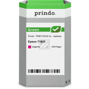 Prindo Tintenpatrone (Green) magenta HC (PRIET1633G) ersetzt T1633