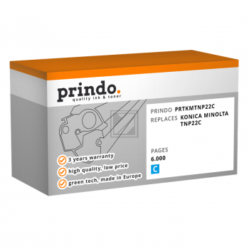 Prindo Toner-Kit cyan (PRTKMTNP22C) ersetzt TNP-22C