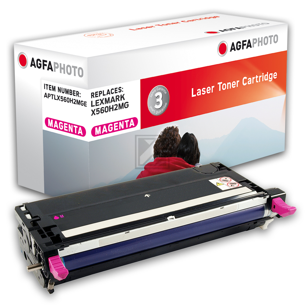 Agfaphoto Toner-Kartusche magenta HC (APTLX560H2MGE) ersetzt X560H2MG