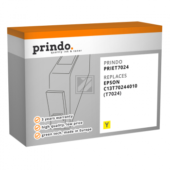 Prindo Tintenpatrone gelb HC (PRIET7024) ersetzt T7024