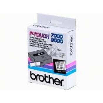 Brother Schriftbandkassette schwarz/transparent (TX-141)