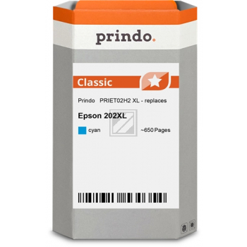 Prindo Tintenpatrone (Classic) cyan HC (PRIET02H2) ersetzt 202XL
