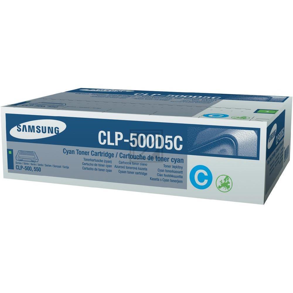 Samsung Toner-Kartusche cyan (CLP-500D5C, 500)