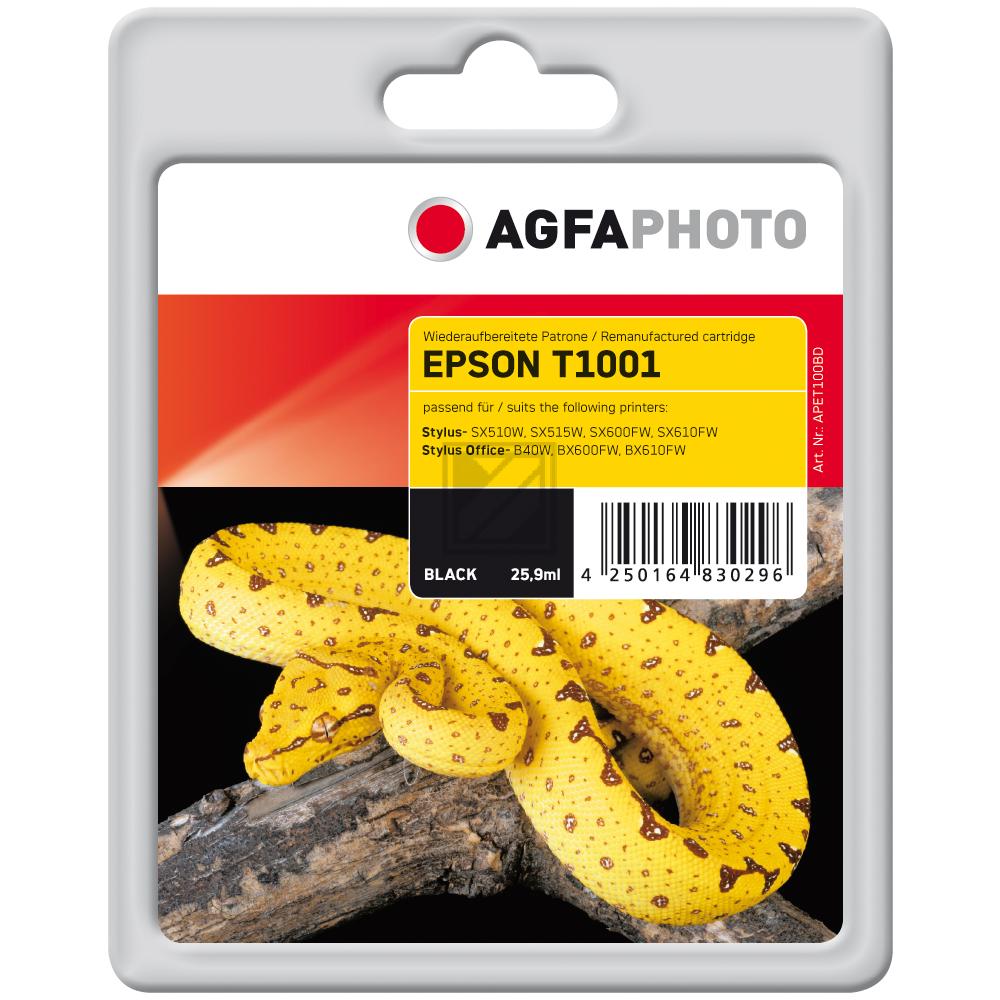 Agfaphoto Tintenpatrone schwarz (APET100BD) ersetzt T1001