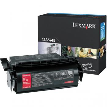 Lexmark Toner-Kartusche schwarz HC (12A5745)