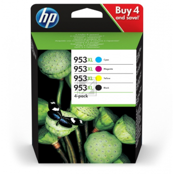 HP Tintenpatrone gelb, magenta, schwarz, cyan (3HZ52AE#301, 953XL)