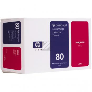 HP Tintenpatrone magenta (C4874A, 80)