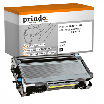 Prindo Toner-Kit (Basic) schwarz HC (PRTBTN3280Basic) ersetzt TN-3280
