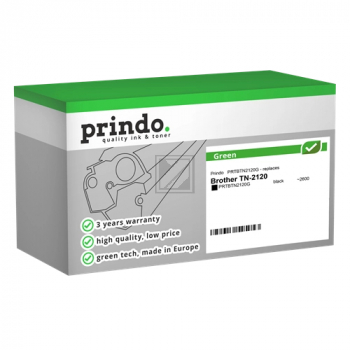 Prindo Toner-Kit (Green) schwarz HC (PRTBTN2120G) ersetzt TN-2120