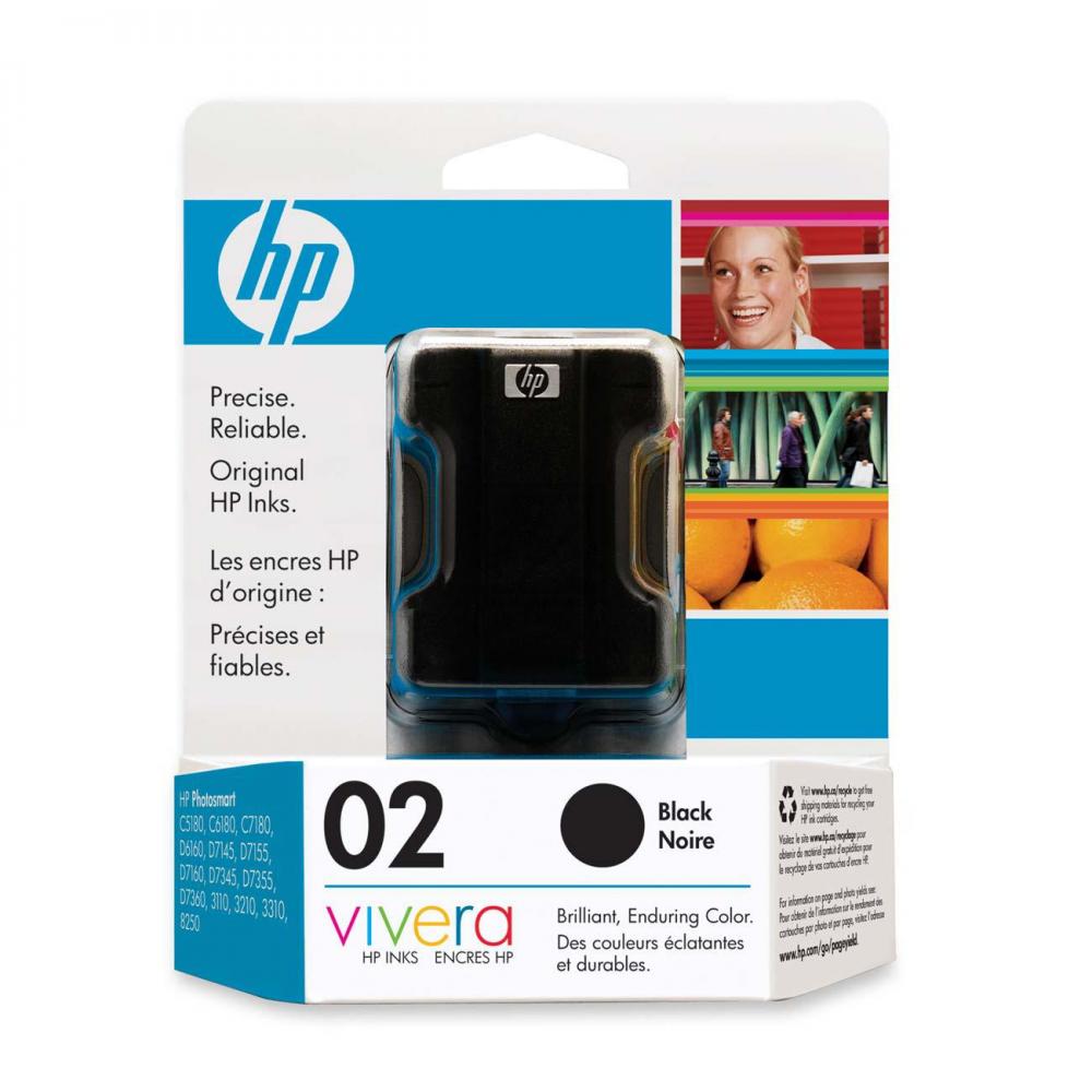 HP Tintenpatrone schwarz (C8721WN, 02)