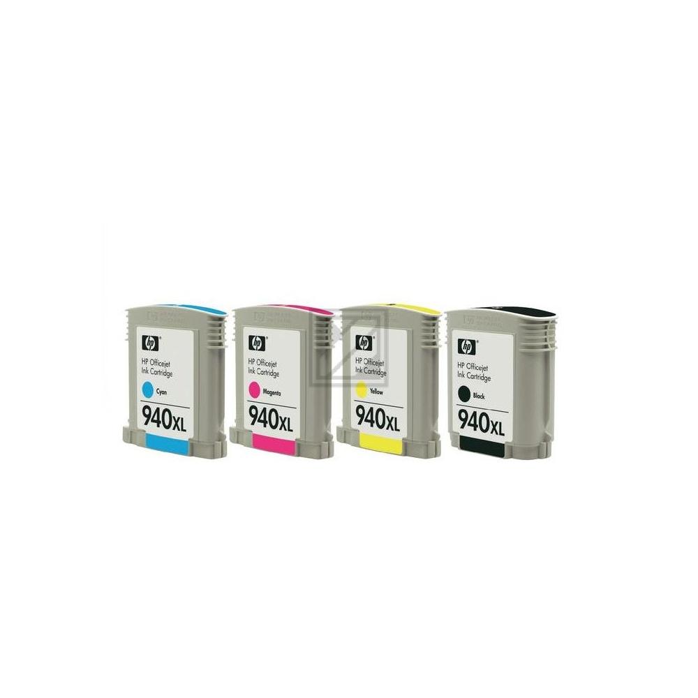 HP Tintenpatrone gelb, magenta, schwarz, cyan (C2N93AE, 4 x 940XL)