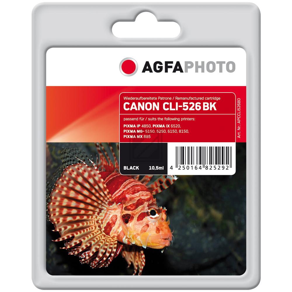 Agfaphoto Tintenpatrone schwarz (APCCLI526BD) ersetzt CLI-526BK