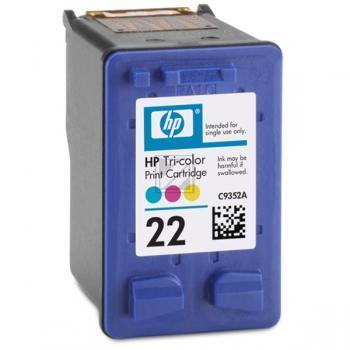 HP Tintendruckkopf cyan/gelb/magenta (C9352AE#ABB, 22)