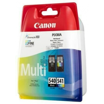 Canon Tintenpatrone cyan/gelb/magenta, schwarz, schwarz/farbig (5225B007, CL-541, PG-540)