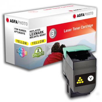 Agfaphoto Toner-Kit gelb HC plus (APTL802HYE) ersetzt 802HY