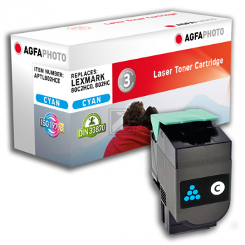 Agfaphoto Toner-Kit cyan HC plus (APTL802HCE) ersetzt 802HC