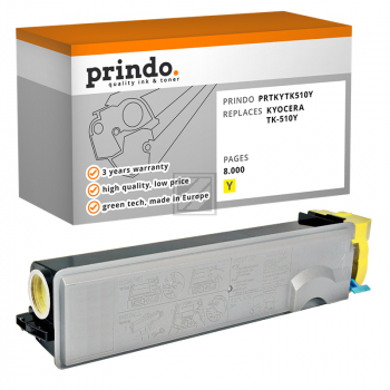 Prindo Toner-Kit gelb (PRTKYTK510Y) ersetzt TK-510Y