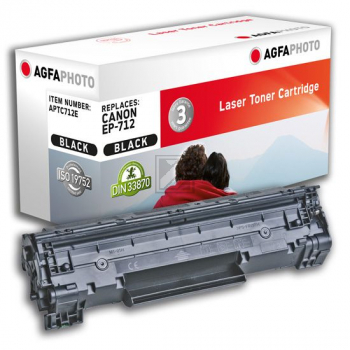 Agfaphoto Toner-Kartusche schwarz (APTC712E) ersetzt 712