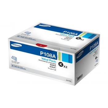 Samsung Toner-Kartusche 2 x schwarz (MLT-P108A, P108A)