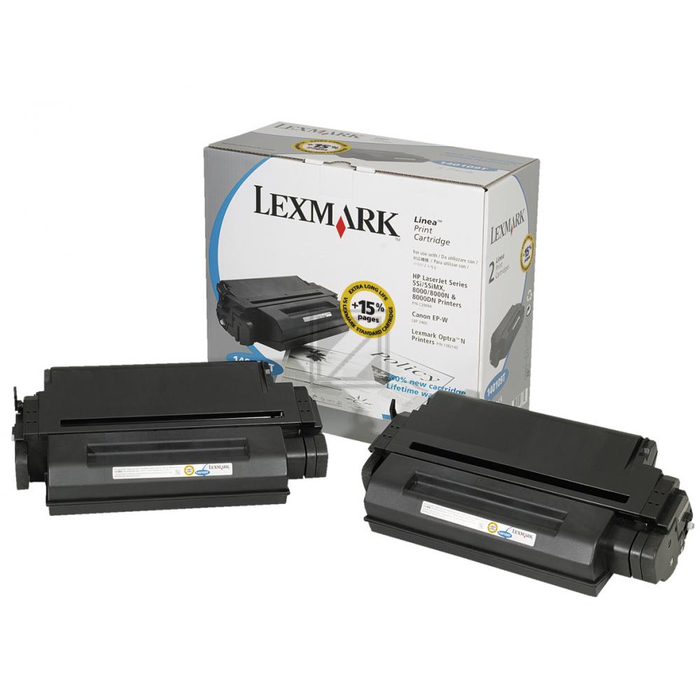 Lexmark Toner-Kartusche 2 x schwarz (140109T) ersetzt 09A, EP-W
