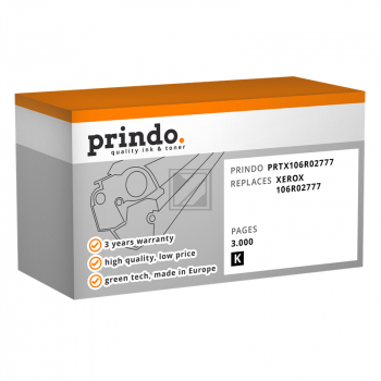 Prindo Toner-Kit schwarz HC (PRTX106R02777) ersetzt 106R02777